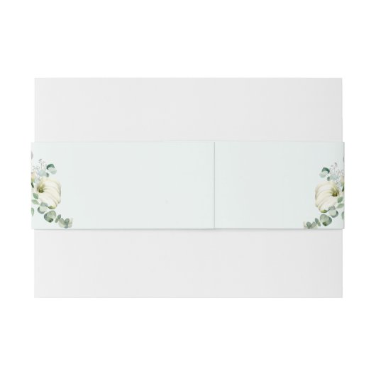 Floral Botanical Eucalyptus Greenery Lijst Weddens Uitnodigingen Wikkel (Achterkant Voorbeeld)