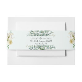 Floral Botanical Eucalyptus Greenery Lijst Weddens Uitnodigingen Wikkel