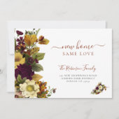 Floral botanical foliage script dat beweegt aankondiging (Voorkant)