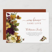 Floral botanical foliage script dat beweegt aankondiging (Voorkant / Achterkant)