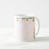 Floral Botanical Gold Initial Letter Z Coffee Mug Koffiemok (Voorkant rechts)