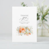 Floral Botanical Herfst Vrijgezellenfeest dank u Bedankkaart (Staand voorkant)