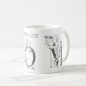 Floral Botanical MOM Monogram Elegant Koffiemok (Voorkant rechts)