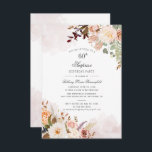 Floral Botanical Pastel 60th Birthday Party Kaart<br><div class="desc">Botanische Pastel Floral 60th Birthday Party Invitation Briefkaart je kunt je gemakkelijk aanpassen met je partijgegevens door op Personalize (Persoonlijk) te klikken. Met moderne florale bouquet,  sappig en script moderne typografie. Ideaal voor een verrassingsfeestelijke uitnodiging voor elke mijlpaalfeest</div>