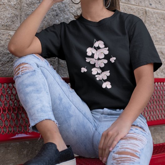 Floral Botanical Pink Cherry Blossom Cute T-shirt