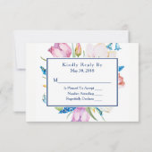 Floral Botanical RSVP Kaartje (Achterkant)