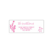 Floral Botanical Signature Boho Zelfinktende Stempel (Design)