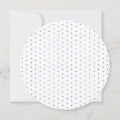 Floral Botanical Stork Baby Boy Shower Invitation Kaart (Achterkant)