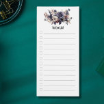 Floral Botanical to do list Magnetisch Notitieblok<br><div class="desc">Dit elegante,  bloemige notitieblok is eenvoudig en toch opvallend. Het bloemboeket bestaat uit lichtblauwe,  crème en groene kleuren. Ontworpen met liefde en zorg. Als u andere opties wilt zien of een ontwerpaanvraag wilt indienen,  bezoek dan Stardust Stationery en stuur me een bericht.</div>