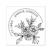 Floral Botanical uit de bibliotheek van Ex Libris Zelfinktende Stempel (Design)