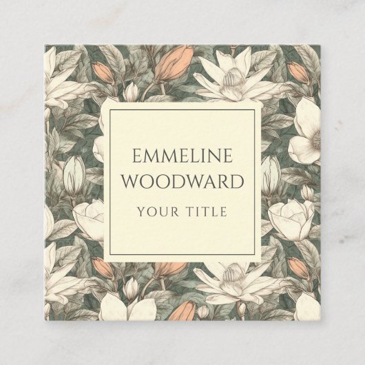 Floral Botanical Visitekaartje (Voorkant)