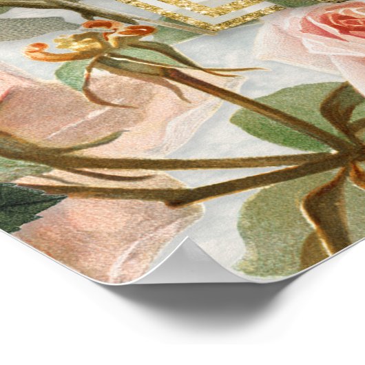 Floral Botanical Waterverf Birds Welcome Wedding Poster (Hoek)