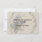 Floral Botanical Waterverf Classic Bedankt (Achterkant)