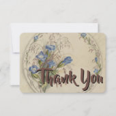 Floral Botanical Waterverf Classic Bedankt (Voorkant)