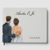 Floral Botanical wedding Gastenboek (Voorkant)