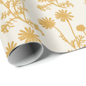 Floral Botanical Wild Daisies  Hedendaags Cadeaupapier (Rol Hoek)
