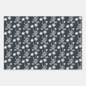 Floral Botanical Wild Daisies patroon Inpakpapier Vel (Voorkant 3)