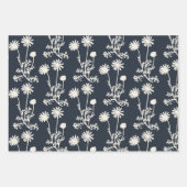 Floral Botanical Wild Daisies patroon Inpakpapier Vel (Voorkant 2)
