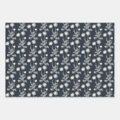 Floral Botanical Wild Daisies patroon Inpakpapier Vel (Voorkant)
