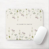 Floral Botanical Wildflower gepersonaliseerd Muismat (Met muis)