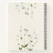 Floral Botanical Wildflower gepersonaliseerd Notitieboek (Achterkant)