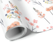 Floral Botanical Wrapping Paper Cadeaupapier (Rol Hoek)