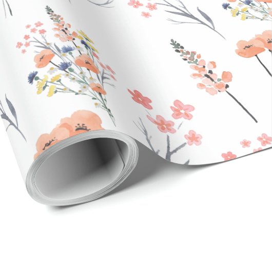 Floral Botanical Wrapping Paper Cadeaupapier (Rol Hoek)