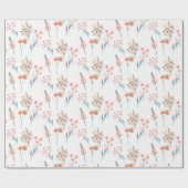 Floral Botanical Wrapping Paper Cadeaupapier (Vlak)