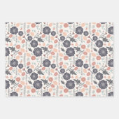 Floral Botanicals Trio Decoupage Gift Inpakpapier Vel (Voorkant 3)