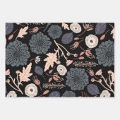 Floral Botanicals Trio Decoupage Gift Inpakpapier Vel (Voorkant)