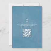 Floral Botanisch Elegant Bleek Roze  Roos Kaart (Achterkant)