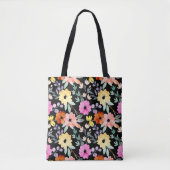 Floral botanische aanjager van moderne Waterverf Tote Bag (Voorkant)