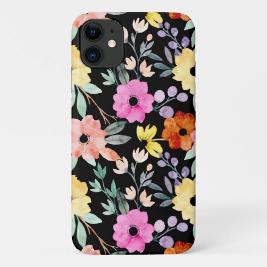 Floral botanische bloemen Hoesje-M van de moderne  Case-Mate iPhone Case (Achterkant)