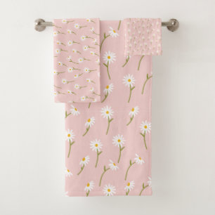 Floral botanische bloemen van de moderne Waterverf Bad Handdoek