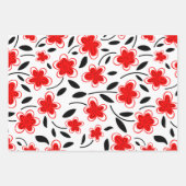 Floral botanische bloemen van de moderne Waterverf Inpakpapier Vel (Voorkant 2)