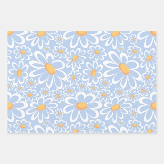 Floral botanische bloemen van de moderne Waterverf Inpakpapier Vel (Voorkant 3)