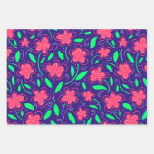 Floral botanische bloemen van de moderne Waterverf Inpakpapier Vel (Voorkant 3)