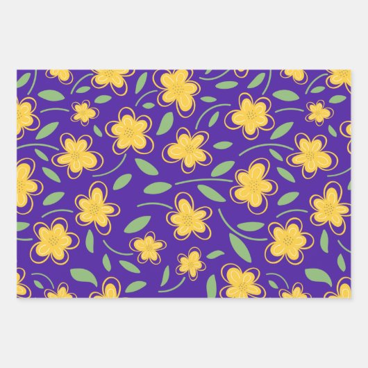 Floral botanische bloemen van de moderne Waterverf Inpakpapier Vel (Voorkant 2)