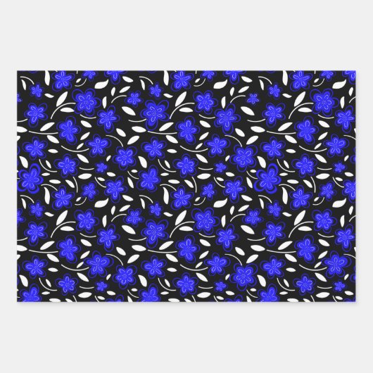 Floral botanische druppeltjes van de moderne Water Inpakpapier Vel (Voorkant 2)