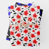 Floral botanische druppeltjes van de moderne Water Inpakpapier Vel (In situ)