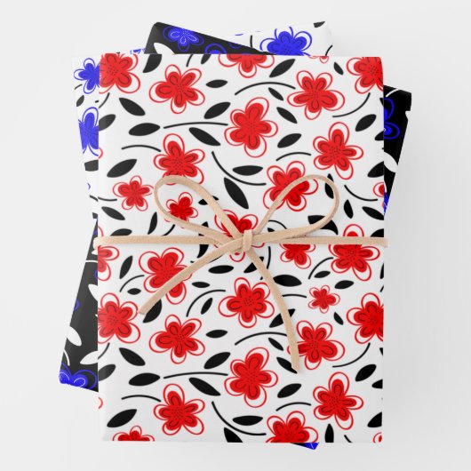 Floral botanische druppeltjes van de moderne Water Inpakpapier Vel (In situ)