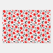 Floral botanische druppeltjes van de moderne Water Inpakpapier Vel (Voorkant)