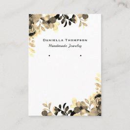 Floral Botanische kleurrijke juwelen die vertoond  Visitekaartje