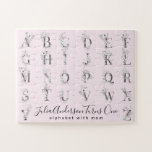 Floral Botanische letter Alphabet Aangepaste tekst Legpuzzel<br><div class="desc">Wanneer u deze puzzel bewerkt,  kunt u uw eigen florale monogram letter kiezen. Als u om het even welke kwesties hebt die uw brief (A-Z) proberen te vinden,  reiken aan ons via de pagina van het ontwerpercontact en wij zullen aan binnen 24 uur terugkomen.</div>