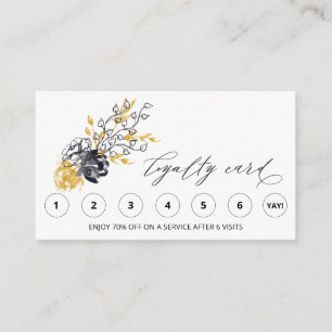 *~* FLORAL Botanische QR LOGO Rewards Hartelijk da Klantenkaartje
