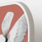 Floral Botanische Waterverf Script roze Pickleball Paddle (Links Detail)