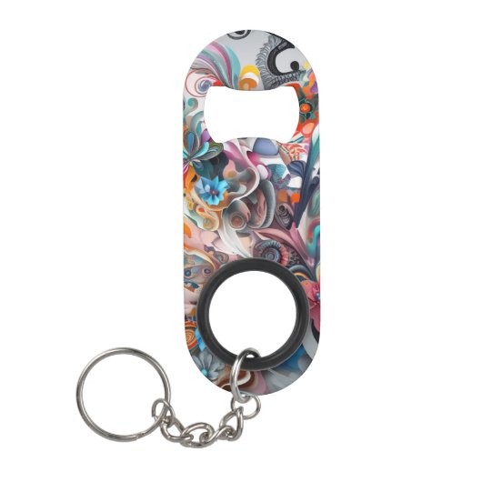 Floral Bottle Opener Mini Flessenopener (Voorkant)