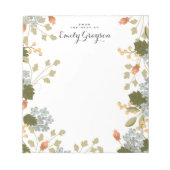 Floral Bounty Personalized Social Stationery Notitieblok (Voorkant)