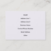 Floral Bouquet Abstract - visitekaartjes (Achterkant)