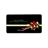 Floral Bouquet adres postmerken Etiket (Voorkant)